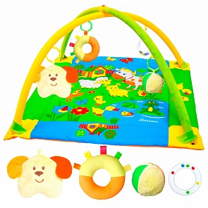 Коврик развивающий с дугами - Лужайка с собачкой (Мякиши, 191 МЯКИШИsim)